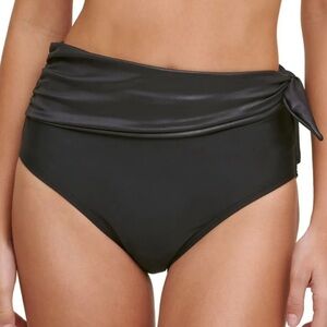 DKNY Sash High-Waist Bikini Swimsuit Bottoms